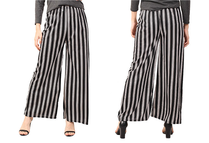QA-447 Women Striped Pants 02